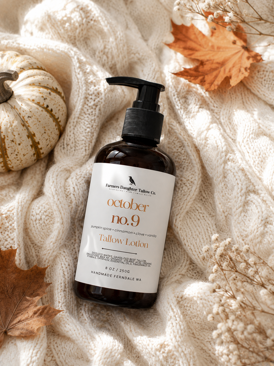 October No. 9 Tallow Lotion