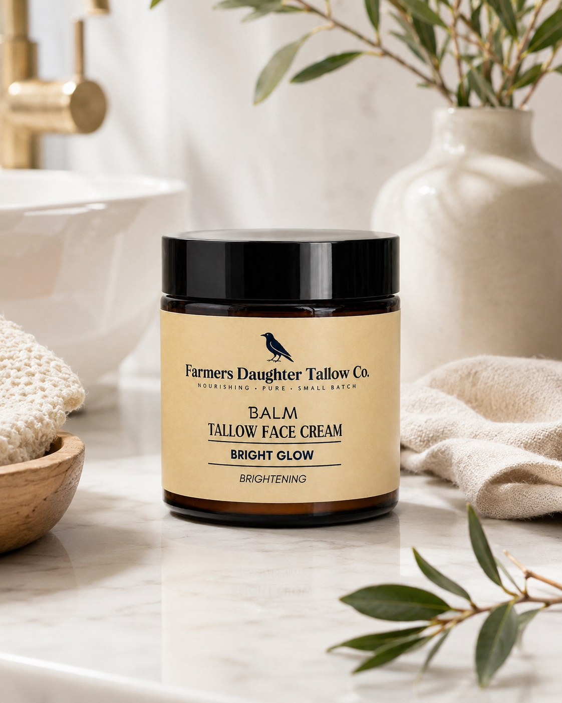 Bright Glow Tallow Balm Face Moisturizer