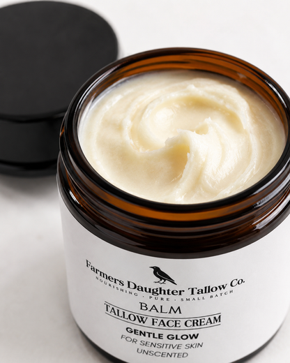 Gentle Glow Tallow Balm Face Moisturizer Unscented