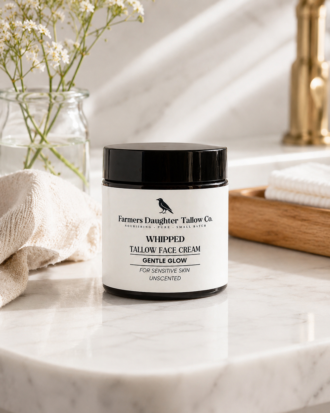 Gentle Glow Whipped Tallow Face Cream Unscented