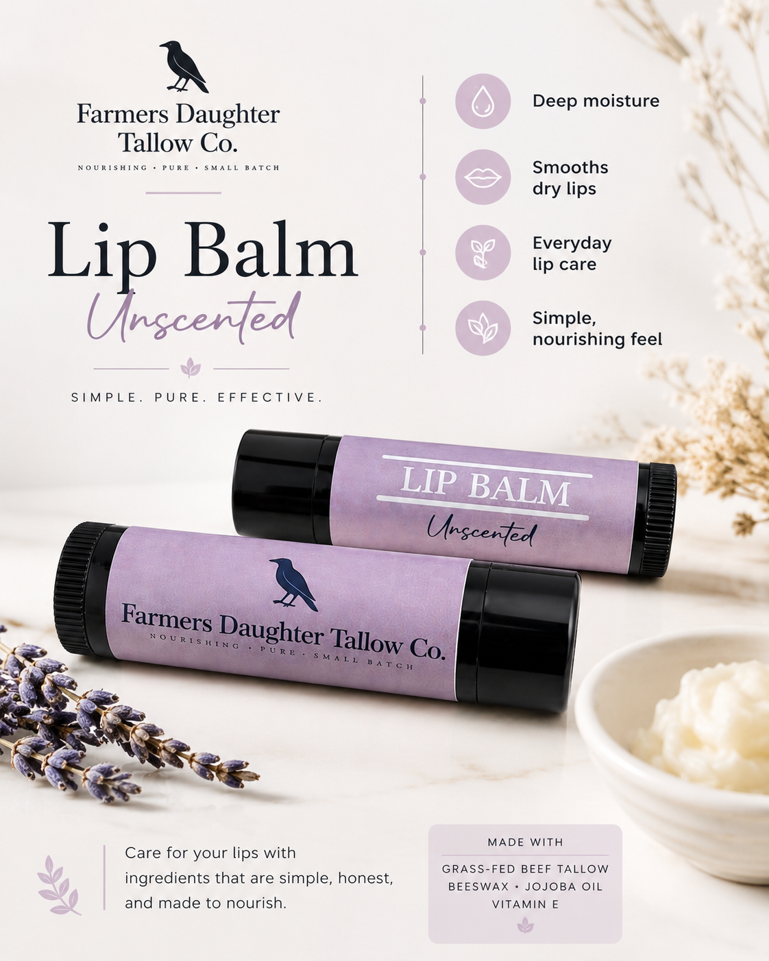 Tallow Lip Balm