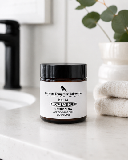 Gentle Glow Tallow Balm Face Moisturizer Unscented