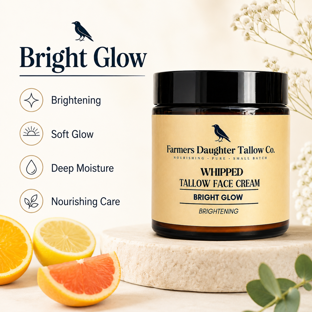 Bright Glow Whipped Tallow Face Cream