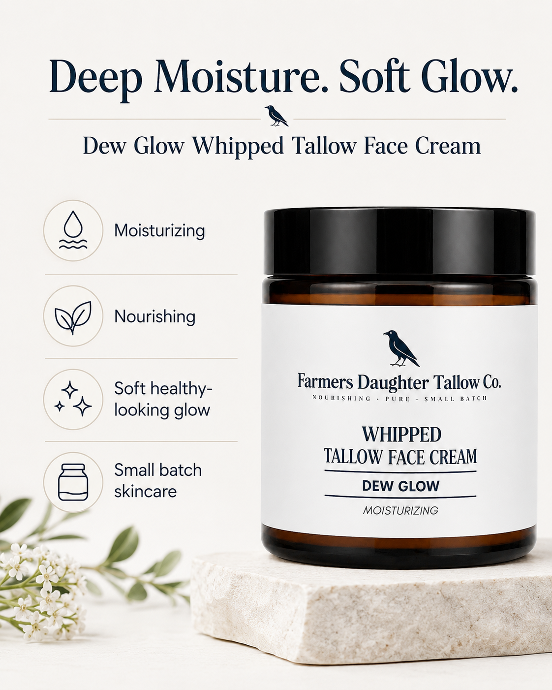 Dew Glow Whipped Tallow Face Cream