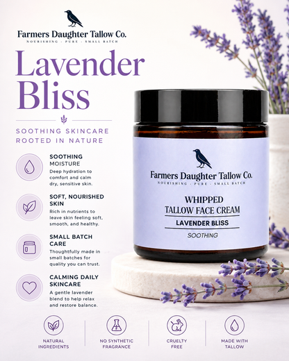 Lavender Bliss Whipped Tallow Body Cream