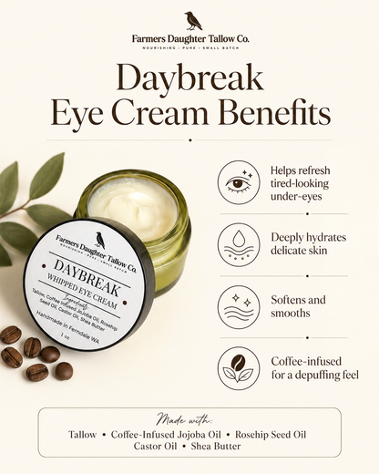 Daybreak Coffee Infused Whipped Tallow Eye Cream