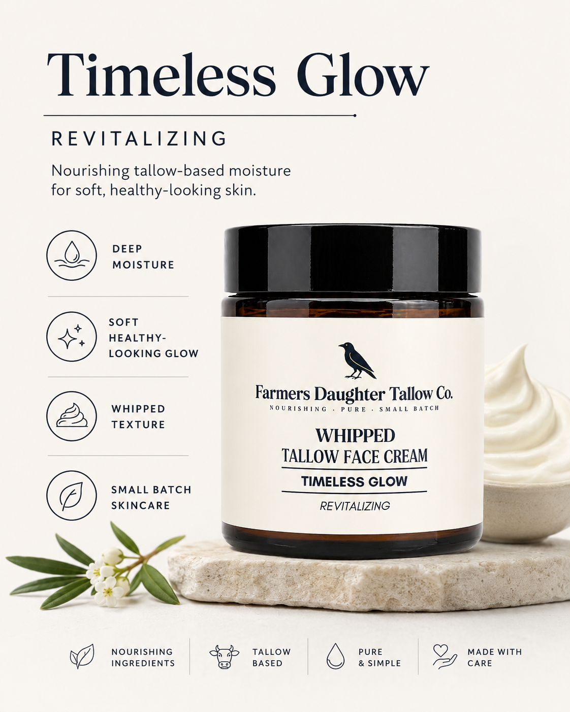 Timeless Glow Whipped Tallow Face Cream