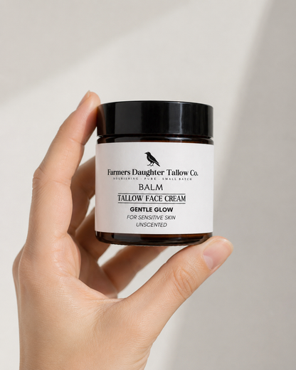 Gentle Glow Tallow Balm Face Moisturizer Unscented