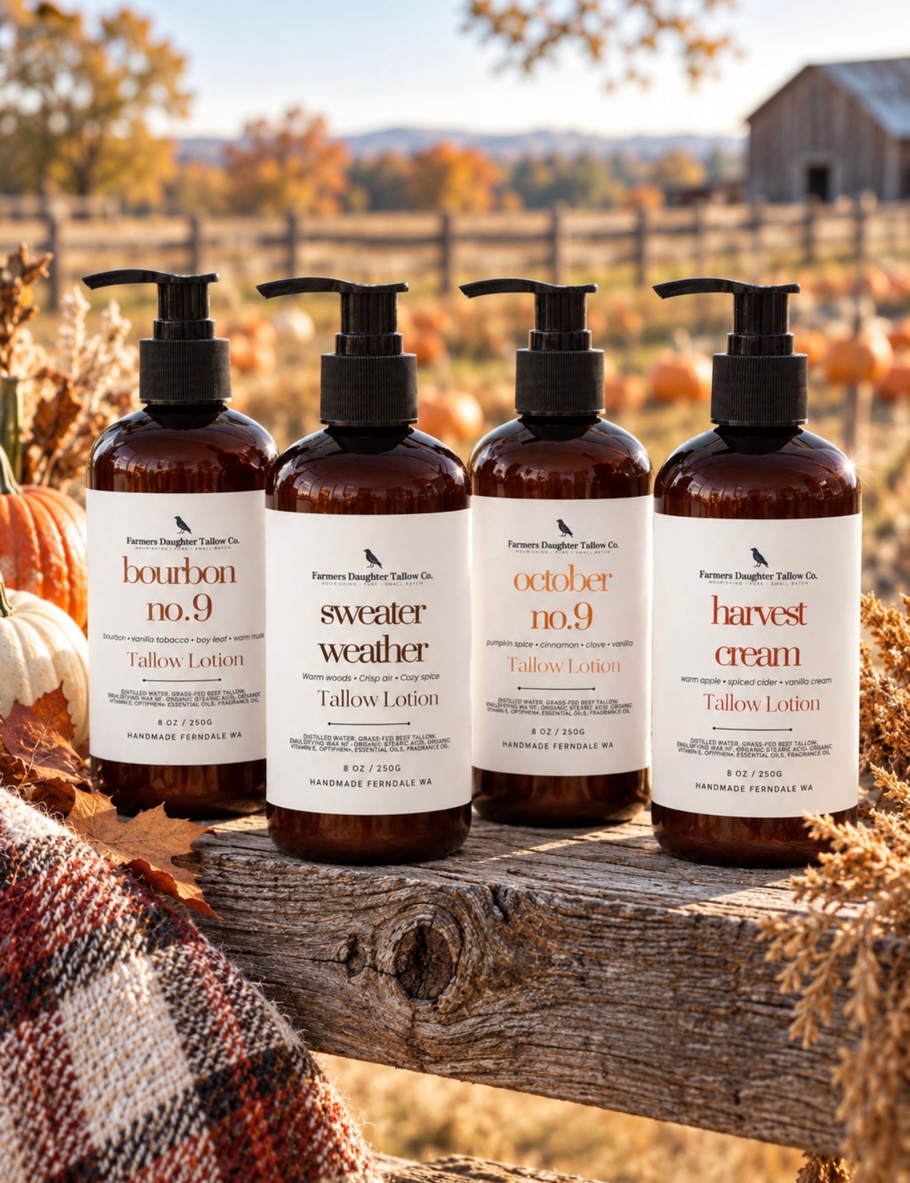 The Fall Farm Tallow Lotion Bundle